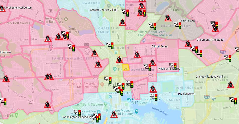 Red Light Cameras Fail to Make Baltimore Roads Safer