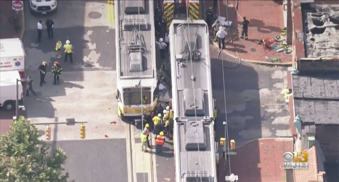 Catastrophic Light Rail Crash in Baltimore City